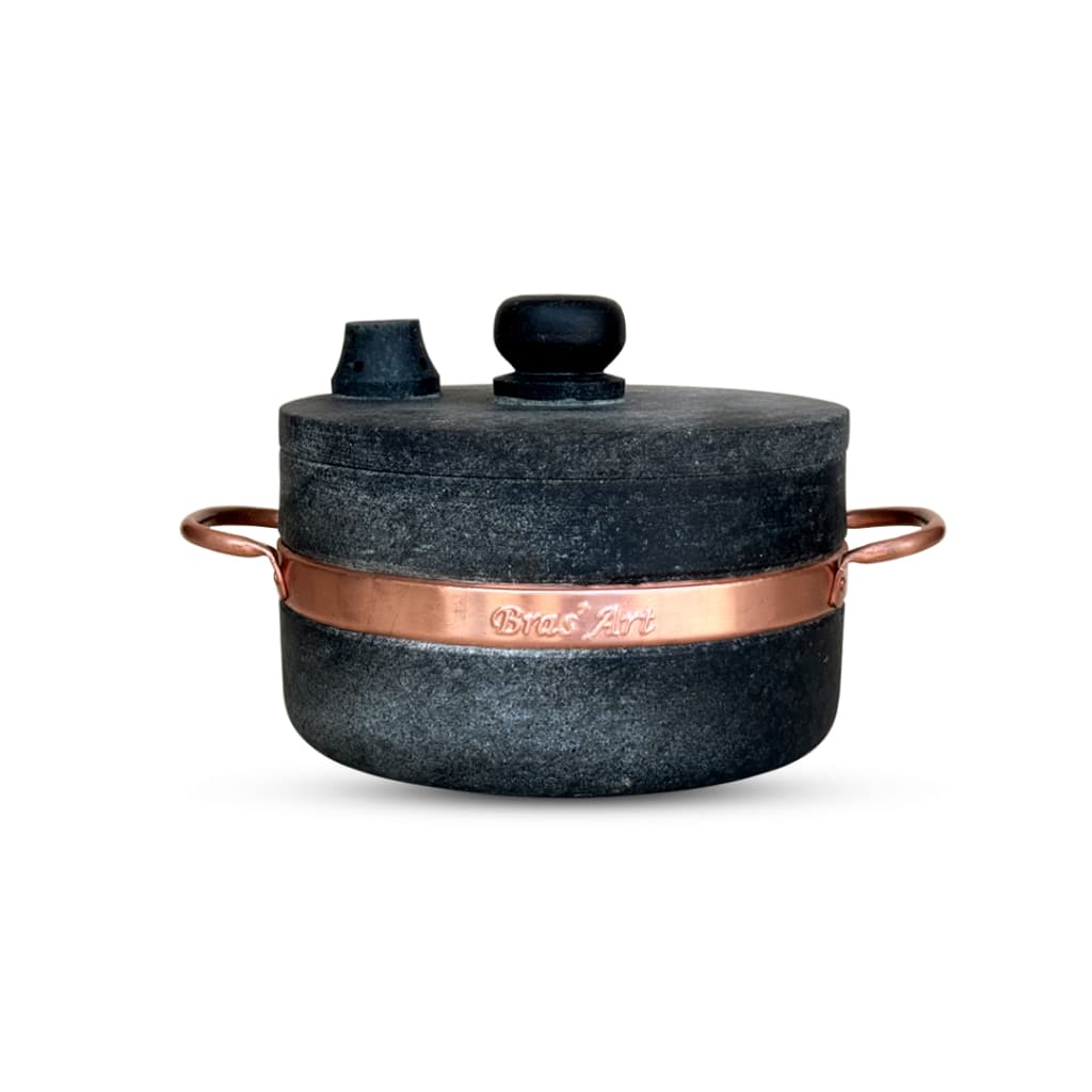 Panela de Pressão De Pedra Sabão Pequena 1,5 Litros