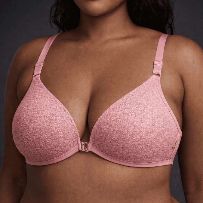 Sutiã Nadador Com bojo Tule Plus Size Fecho Frontal