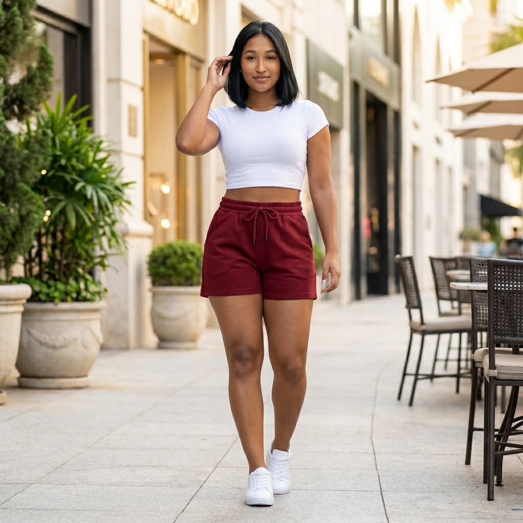 Short Feminino Moda Confortável: Short Feminino de Moletom Plus Size P ao G3
