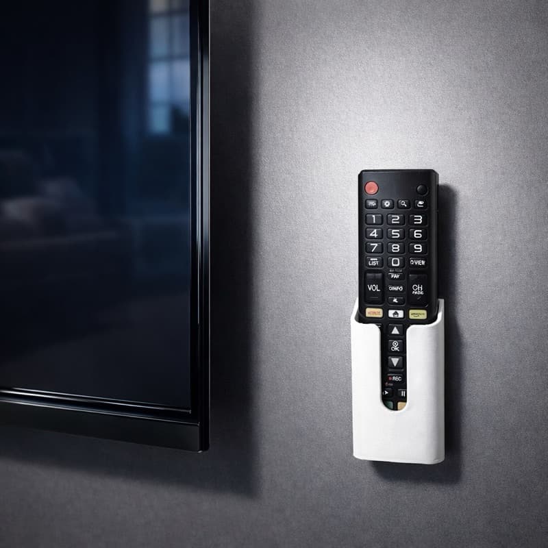 Suporte de Controle Remoto de Parede com Dupla Face | Organizador Universal TV Ar Condicionado Fácil Instalar