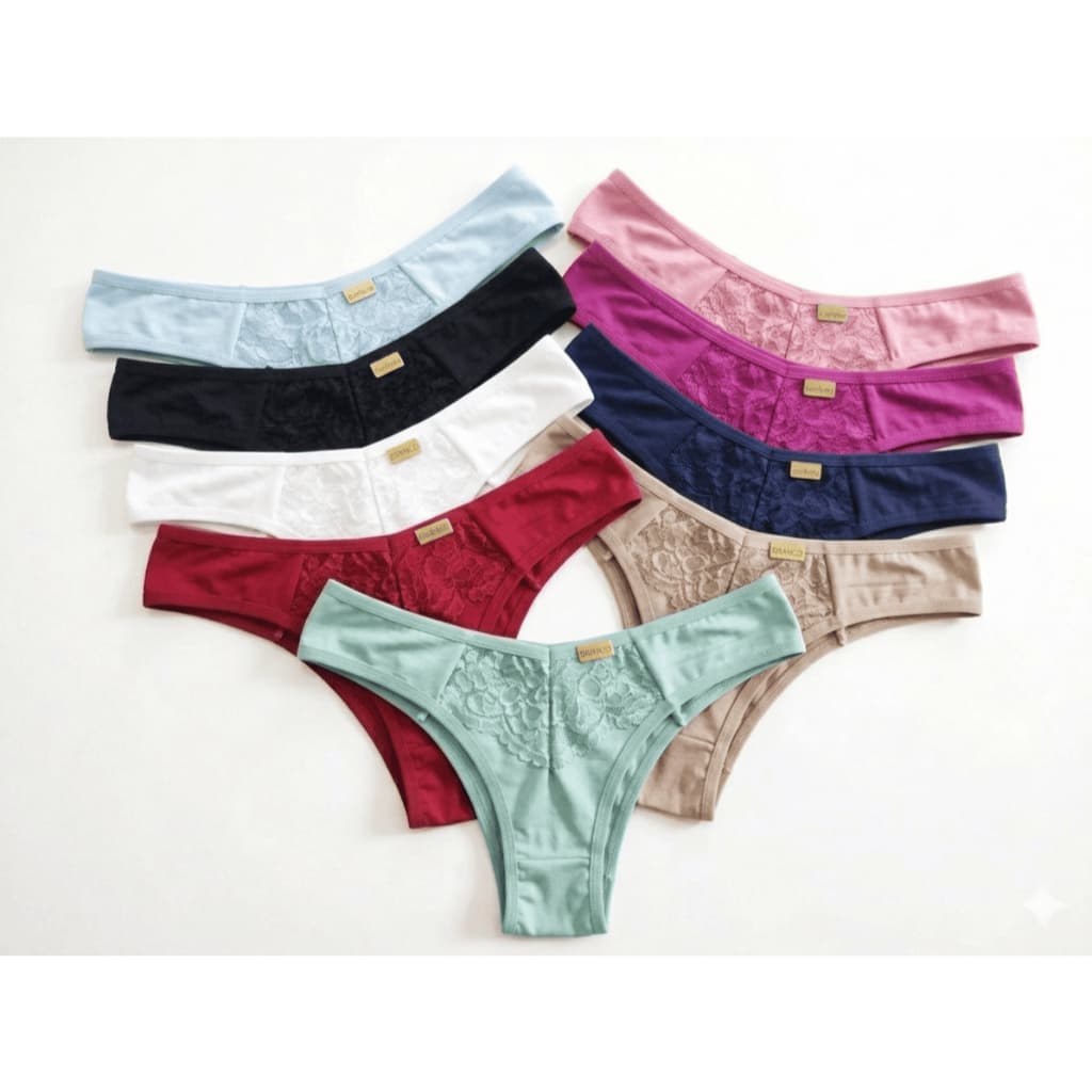 Calcinha Feminina Conforto com Renda Ideal Para Dia a Dia