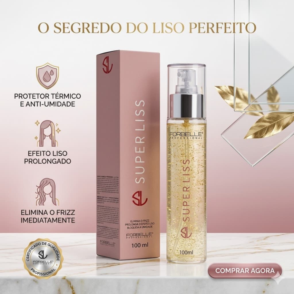 Spray Anti Frizz Prolongador de Liso Super Liss 100 mL Forbelle Professional