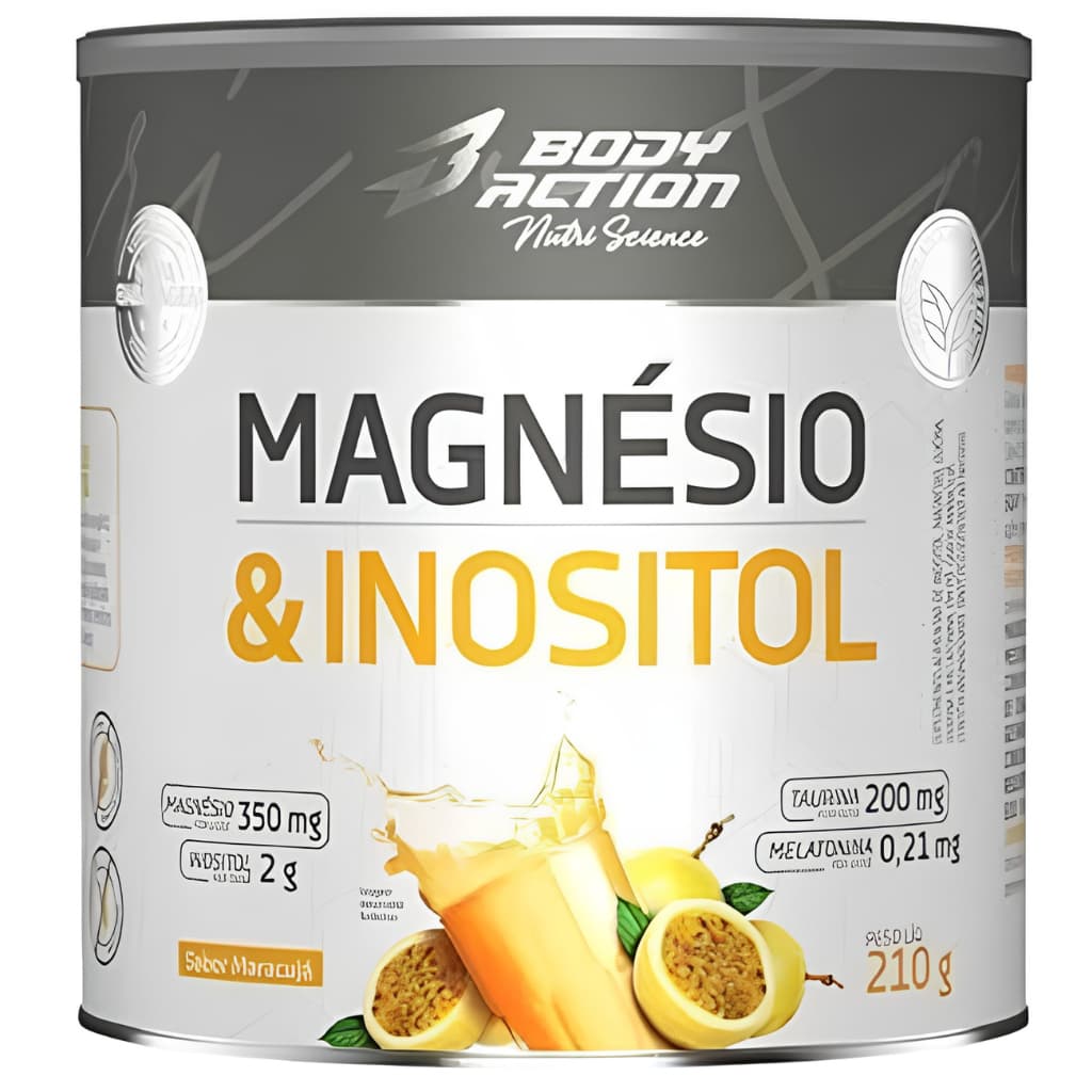 Magnésio e Inositol Bodyaction 210g - Manutenção do Sono e Saúde Muscular