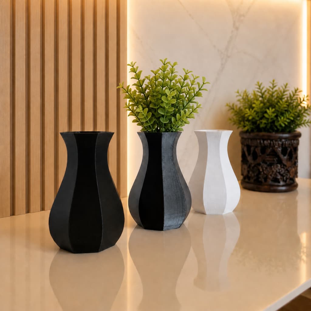 Vaso Decorativo  – Moderno e Sofisticado :Transforme qualquer ambiente com esse vaso exclusivo!