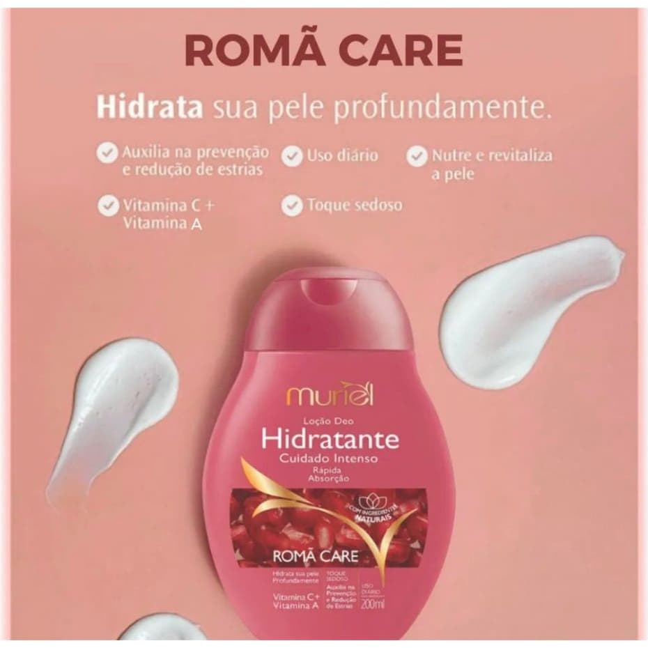 Creme Hidratante Muriel Roma 200ml