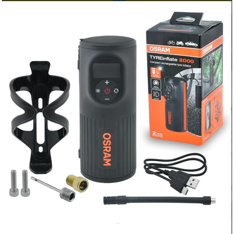 Compressor Ar Portátil Enchedor Pneus Bateria Recarregável