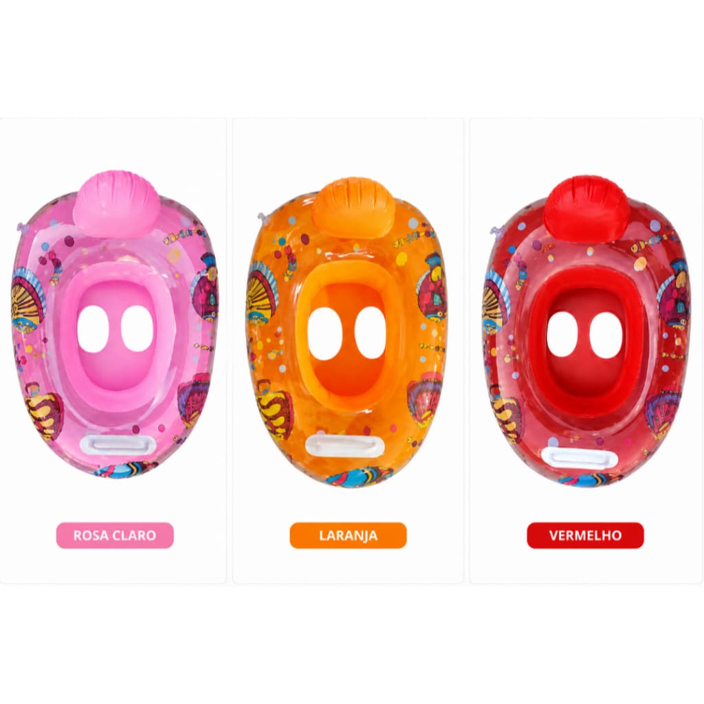 Boia Inflavel Bebe Com Fralda Assento Piscina Praia Protecao Anti Queda Confortavel Infantil Agua