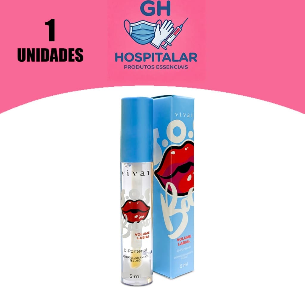 Gloss Vivai SOS Bocão 5ml com Volume e Hidratação Instantânea