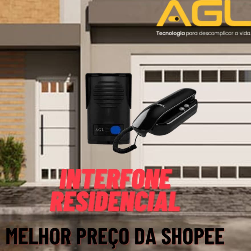 Porteiro interfone agl p10s universal hdl agl intelbras