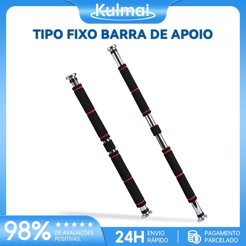 Barra Fixa Flexão Porta Apoio Regulável 60 a 100 Cm Pronta Entrega