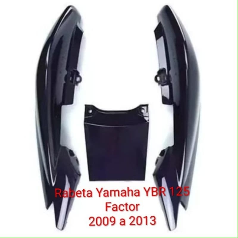 Rabeta Carenagem Traseira Yamaha Ybr 125 Factor Ano 2009 A 2013 Preta