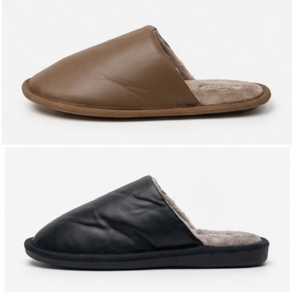 Pantufa Clássica Masculino Solado emborrachado Forrado Leve e Confortável