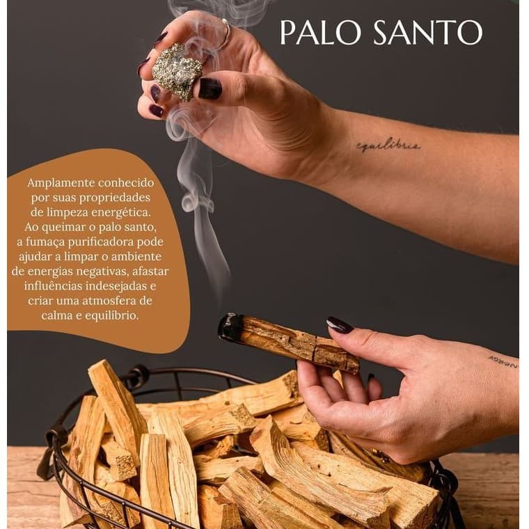Palo Santo Incenso Natural Peruano - Purificação