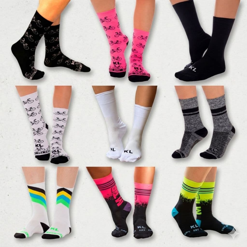 Meia de Ciclismo Meias para Ciclistas Vários Modelos Socks Bike Mtb Média Compressão