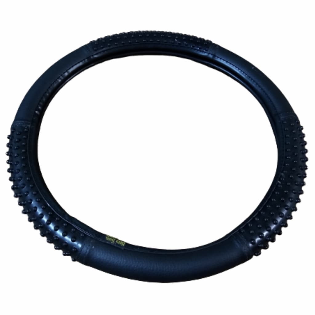 Capa Volante Caminhão Scania Volvo Antigo 49cm Preta Massageador Preto