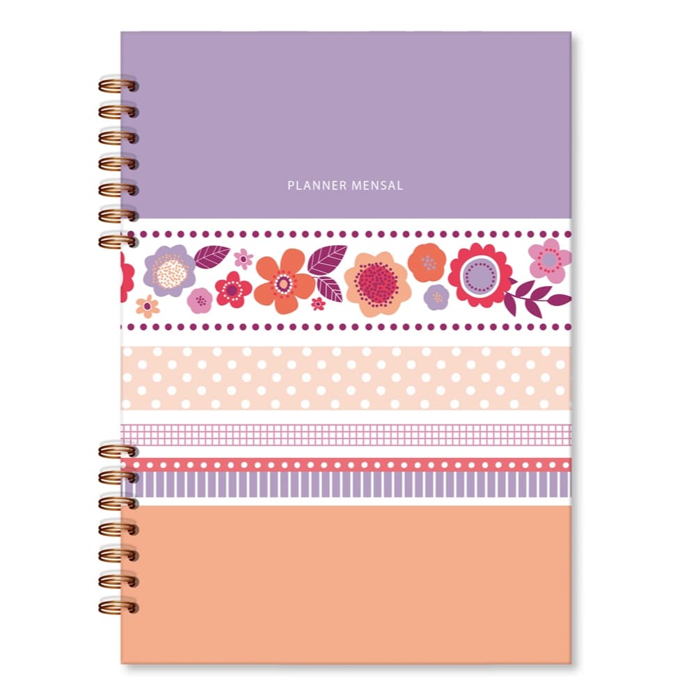 Planner Compacto Mensal Fina Ideia Pop 14,5 x 20,5 cm 90g/m2 32 folhas