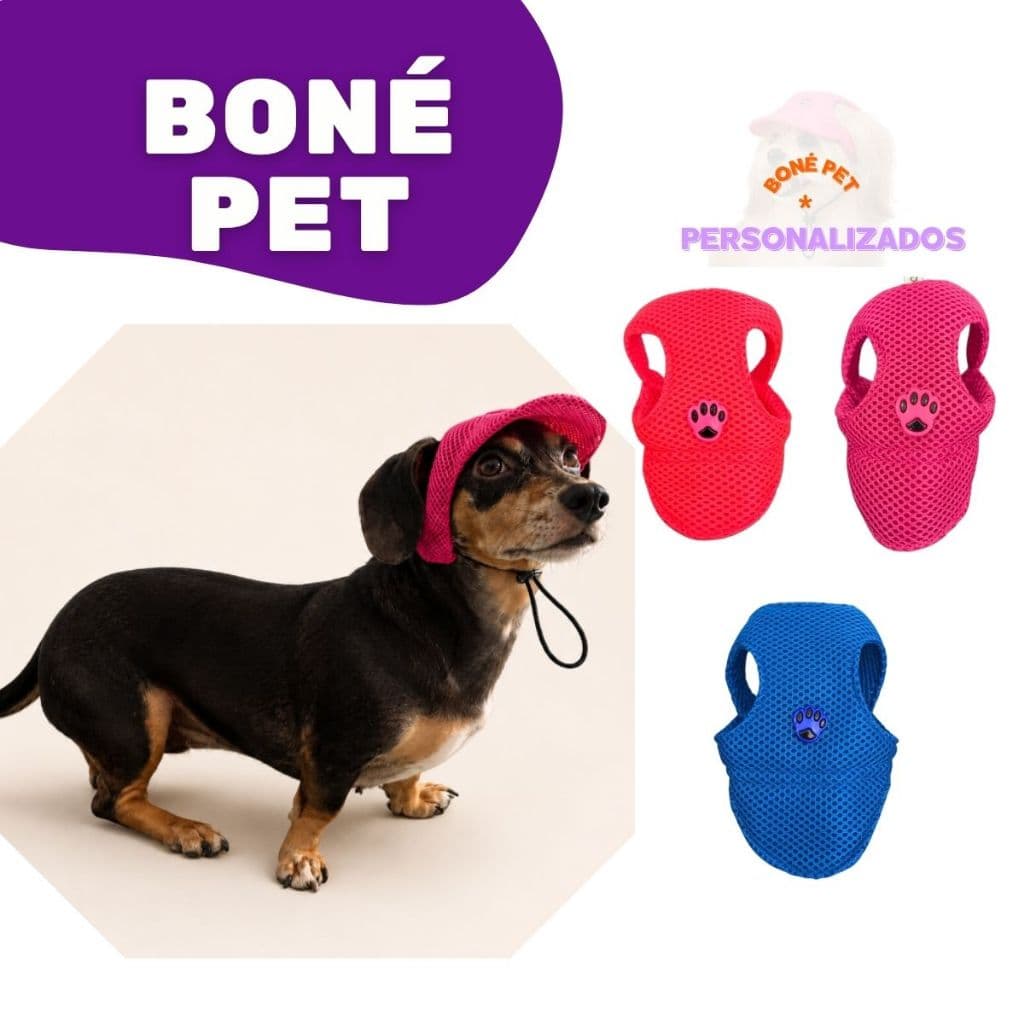 BONE PARA PASSEIO CACHORROS E GATOS VISEIRA PET REGULAVEL