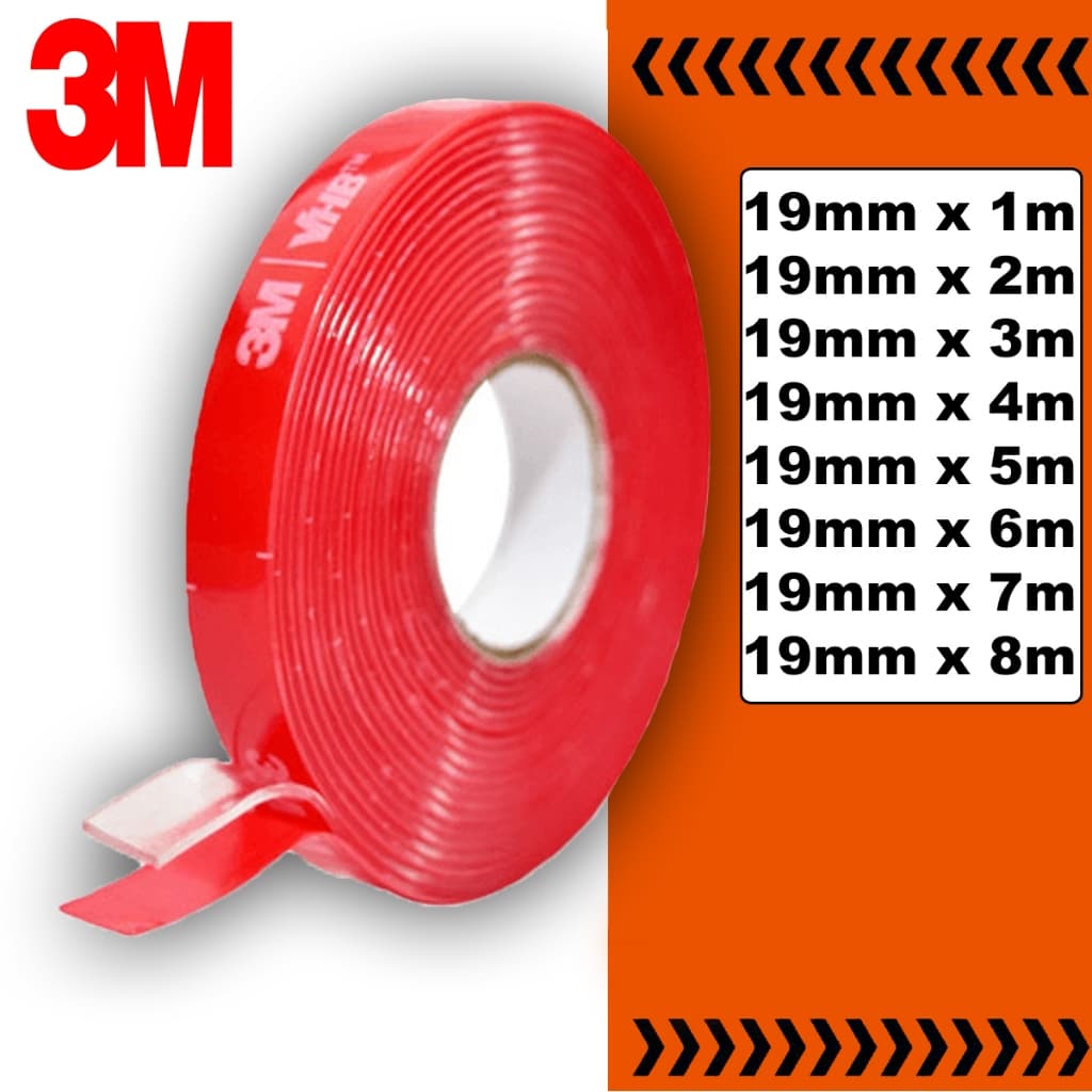 Fita Dupla Face 3M - Dupla Face Para Parede - Fita Adesiva VHB Fixa Extra Forte Transparente Envio Rápido