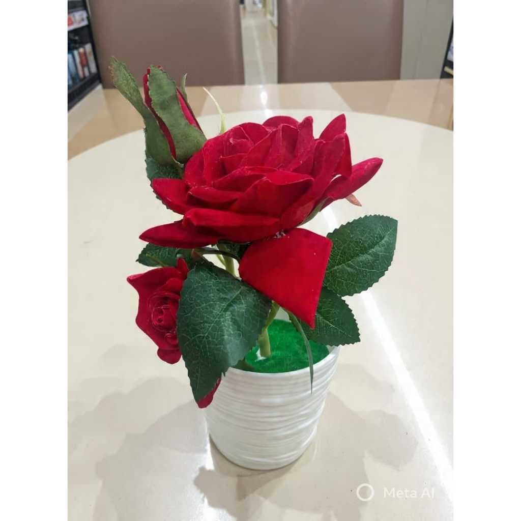 Vaso Flores Artificiais-parece Real de Lindas Vaso Orquídea Girassol Rosas Vermelhas Decorativa Sala, Escritório Varanda