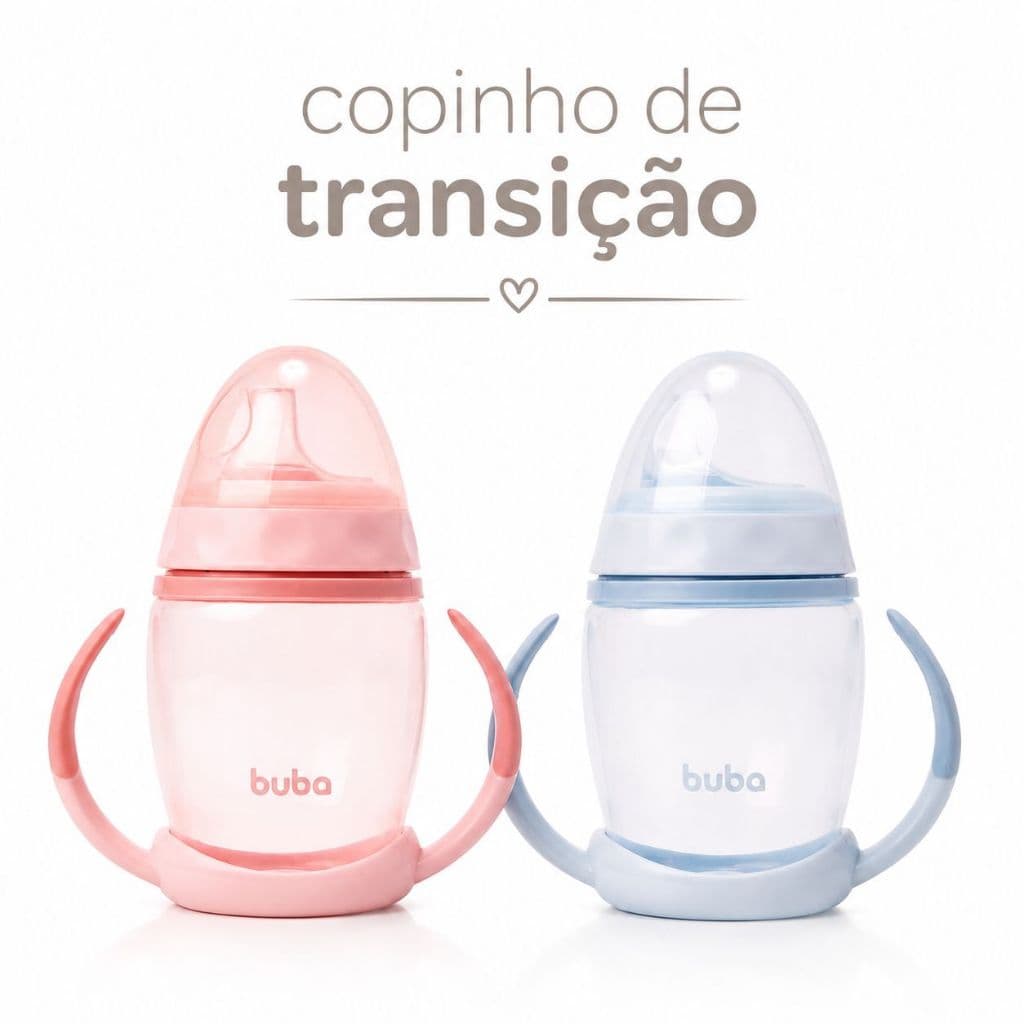 Copo de Transição Buba para Bebê com Alça removível Copo Infantil para Treinamento