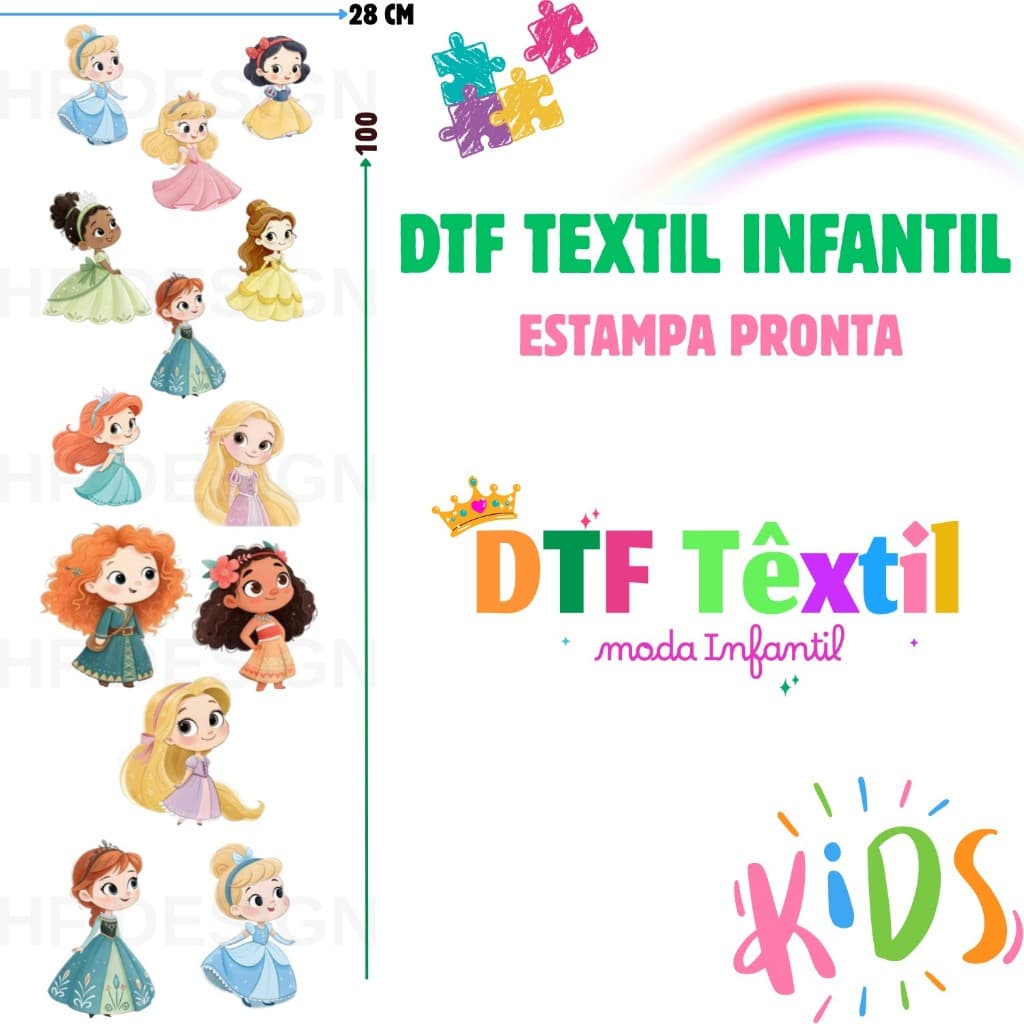 DTF Textil Aplique Termocolante Infantil Para Tecidos Estampa Pronta Ref842 Envio 24hs