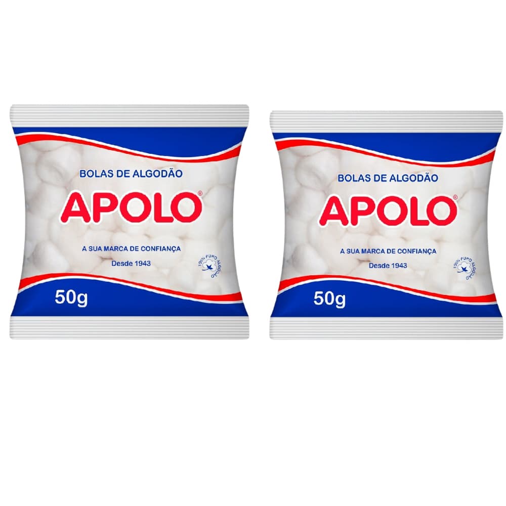 Kit 2 Algodão Bola Branco Manicure 50g