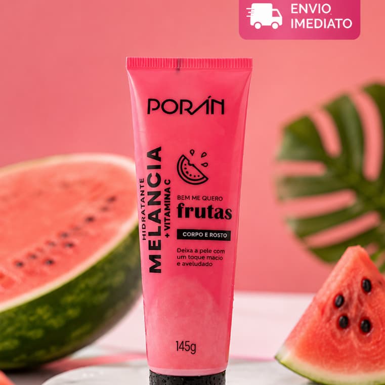Hidratante Melancia Porán 145g Vitamina C Hidratação 24h