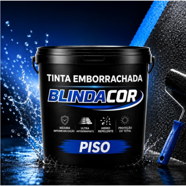 Tinta Emborrachada Para Piso BlindaCor Premium Alta Resistência Chão Cimento Calçada