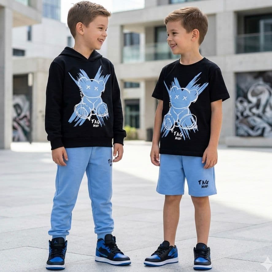 Kit 2 Conjuntos Infantil Menino Inverno + Verão 2 ao 14 anos