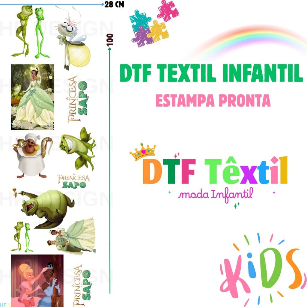 DTF Textil Aplique Termocolante Infantil Para Tecidos Estampa Pronta Ref821 Envio 24hs