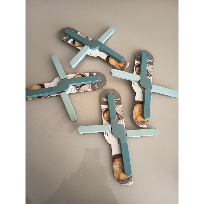 kit 2/4 pçs descanso de panela 20cm dobrável emborrachado