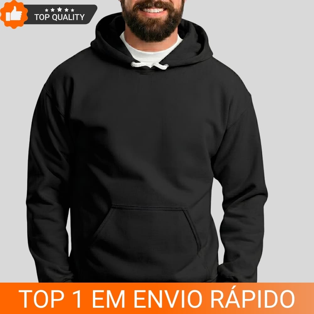 Blusa de Frio Casaco Moletom Unissex Femino e Masculino Quente Inverno Algodão 100%