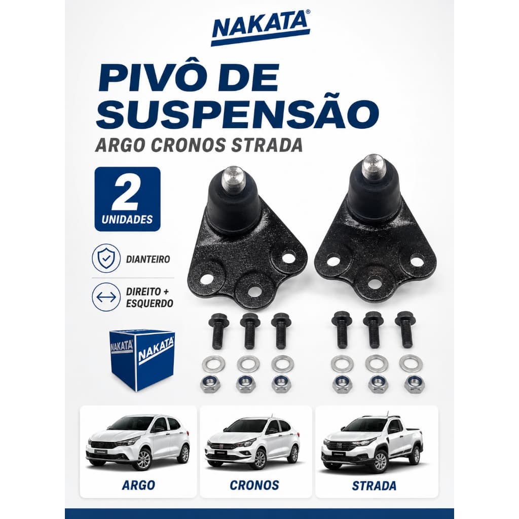 Par Pivô Dianteiro Argo Cronos Strada Nakata