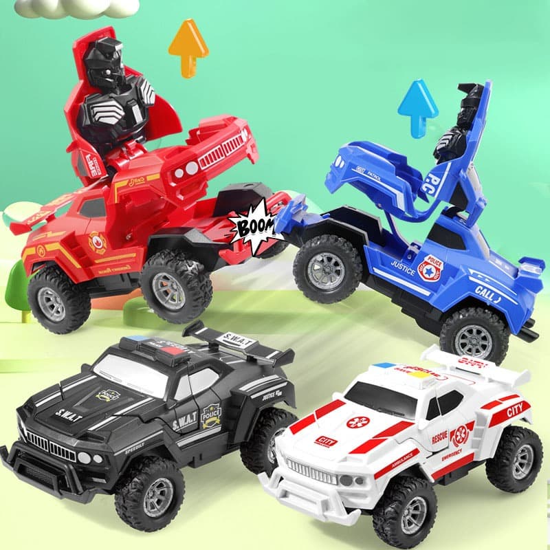 Carro BRINQUEDO Bate e Volta Brinquedo Transforma Robô
