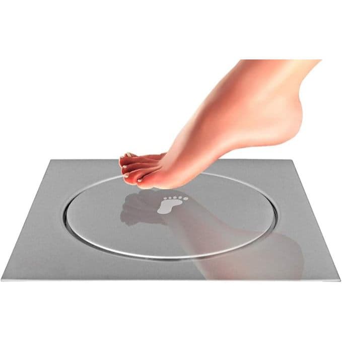 Ralo Click Inteligente 15x15 Inox Banheiro Anti Odor Inseto