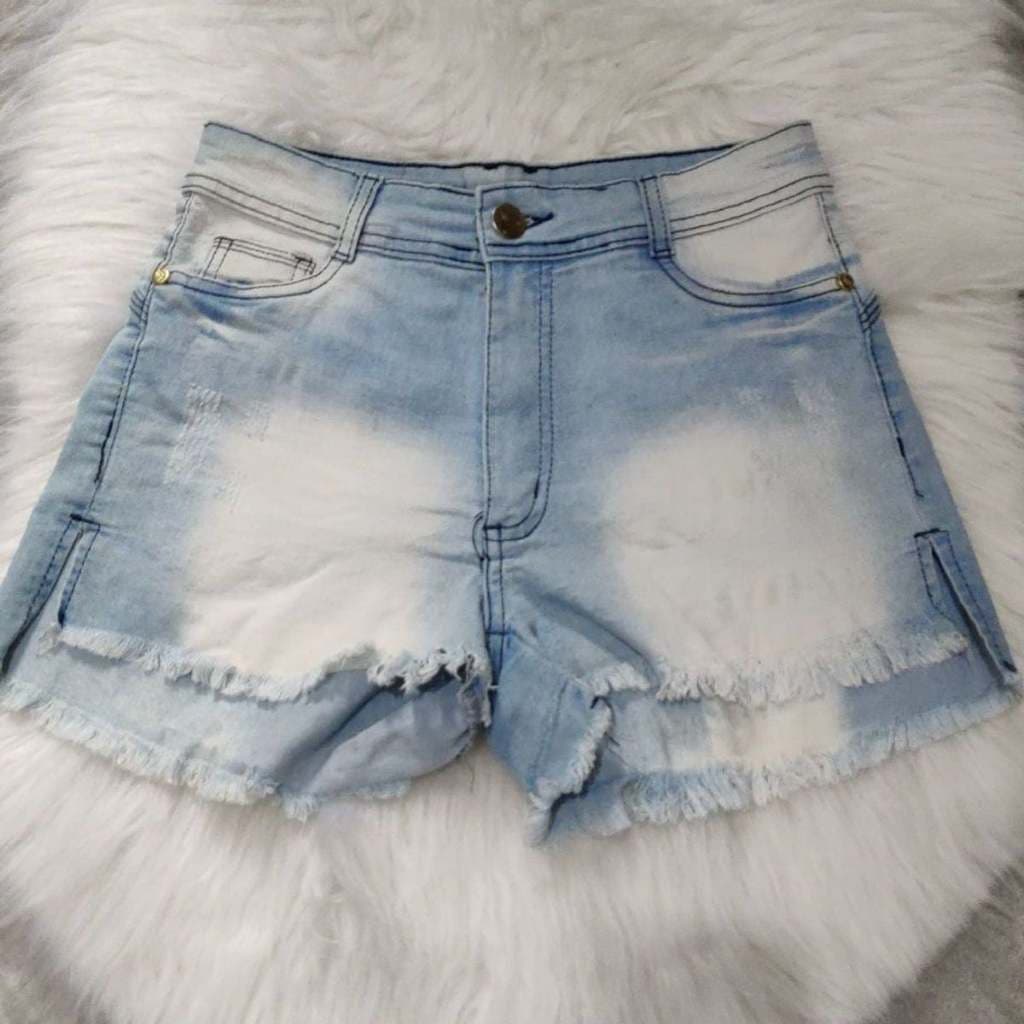 Short Jeans Claro Destroyed Capitan Jeans Tam 38