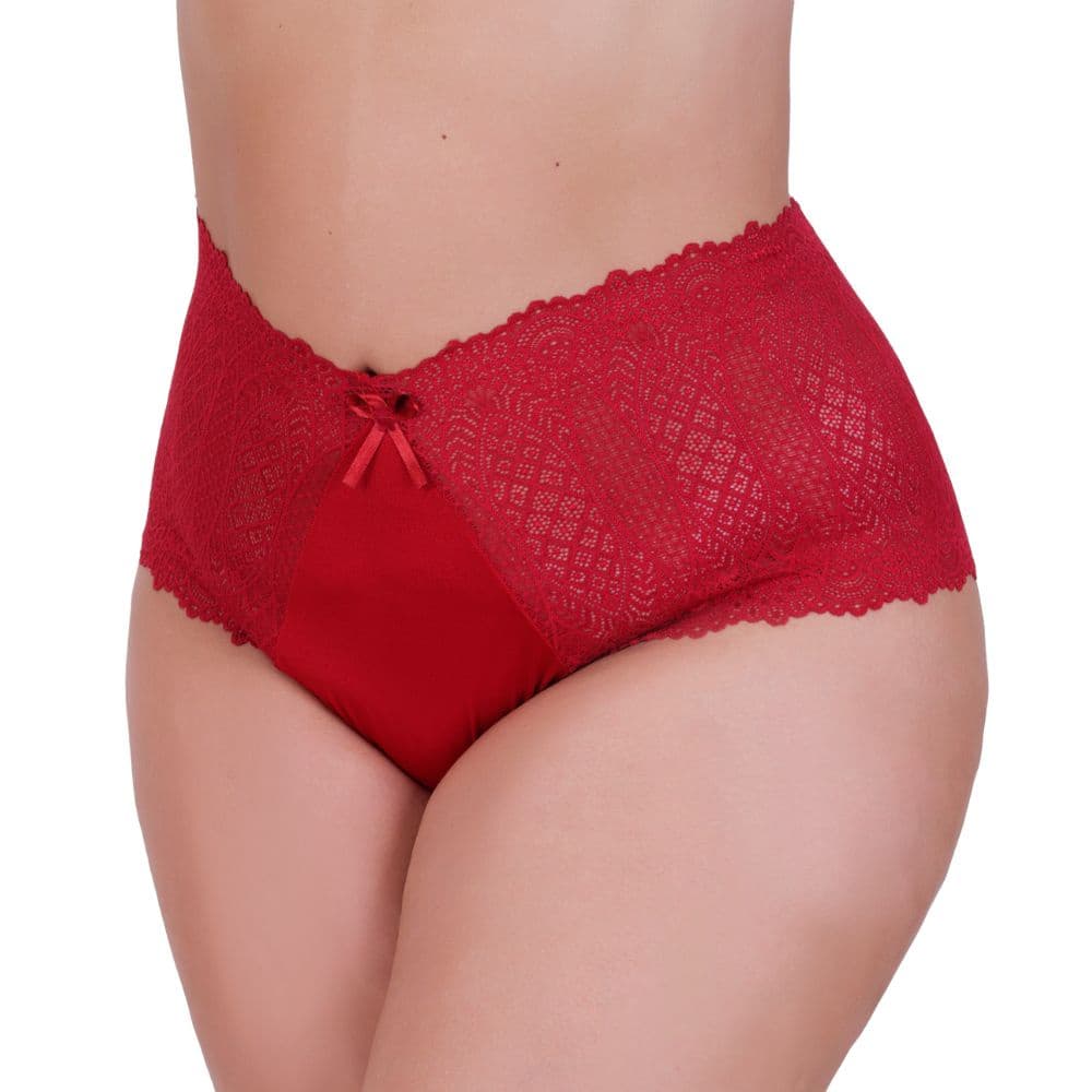 Kit 5 Calcinhas Plus Size Renda Luxo Calcinha Caleçon Do 48 Até 52