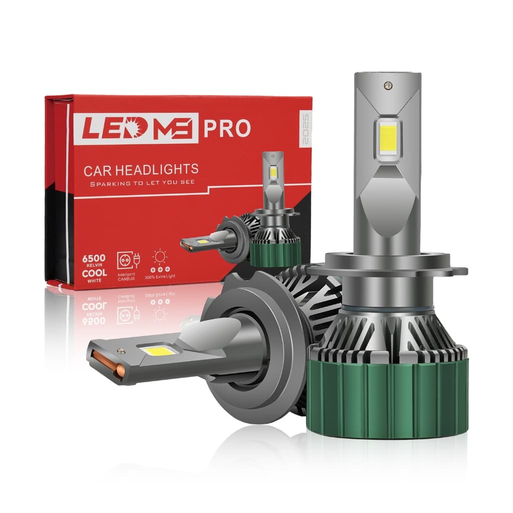 Par Lâmpadas M9PRO Super Led Carro 6500K H1 H3 H4 H7 H11/H8/H9 9005/HB3.etc  -12w 7200lm Dc-9-60v