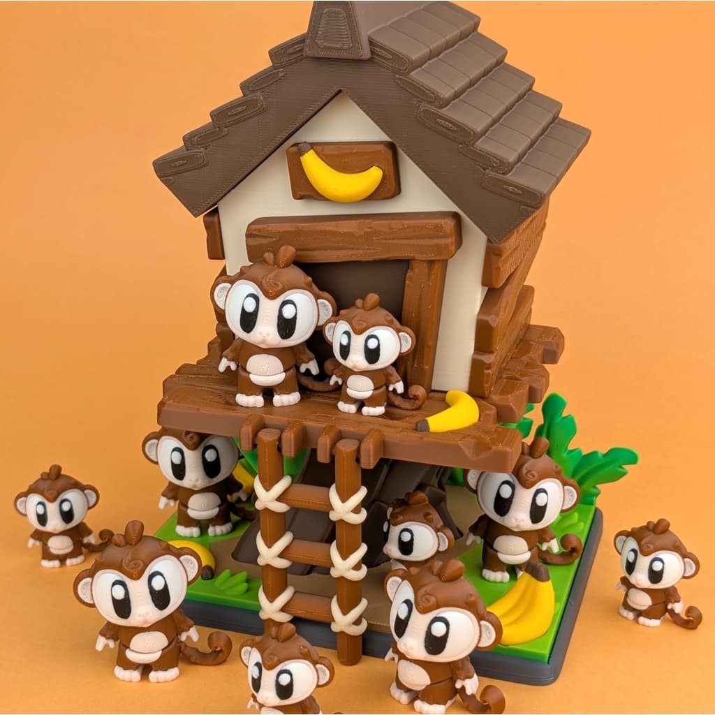 🐵🍌 Pocket Friends – Monkey Tree House - Casa na Árvore Macaquinhos 🐵🍌