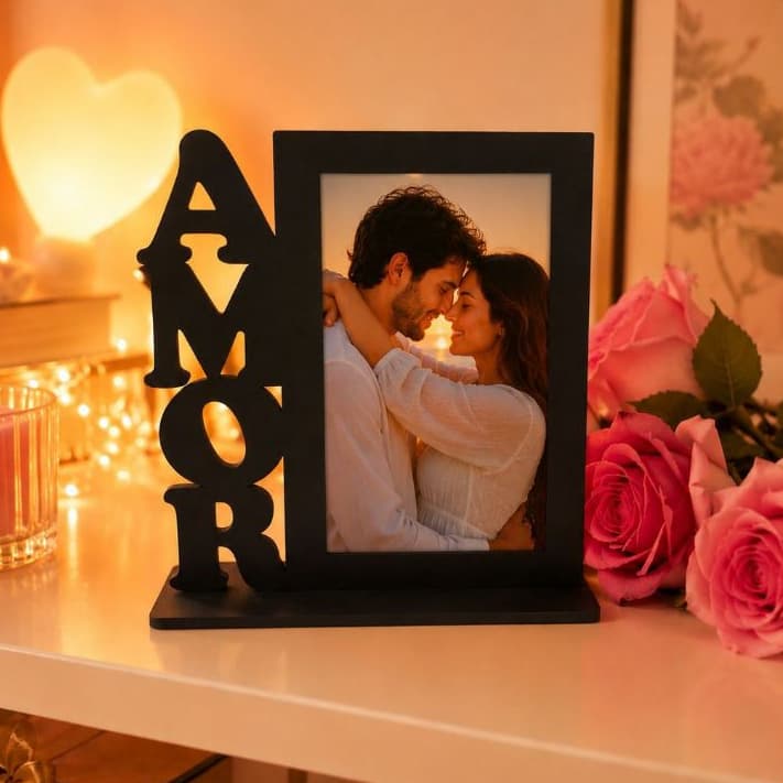 Kit Porta Retrato Mdf Lembrancinha Pequeno Amor Presente Dia Dos Namorados Festas Decoração