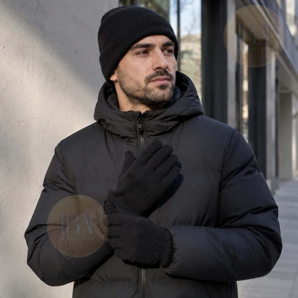 Kit Gorro Touca e Luva para Inverno Masculino e Feminino