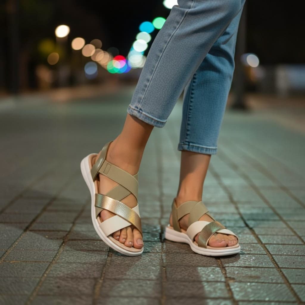 Sandália Feminina Tiras Casual Modare 7174.125