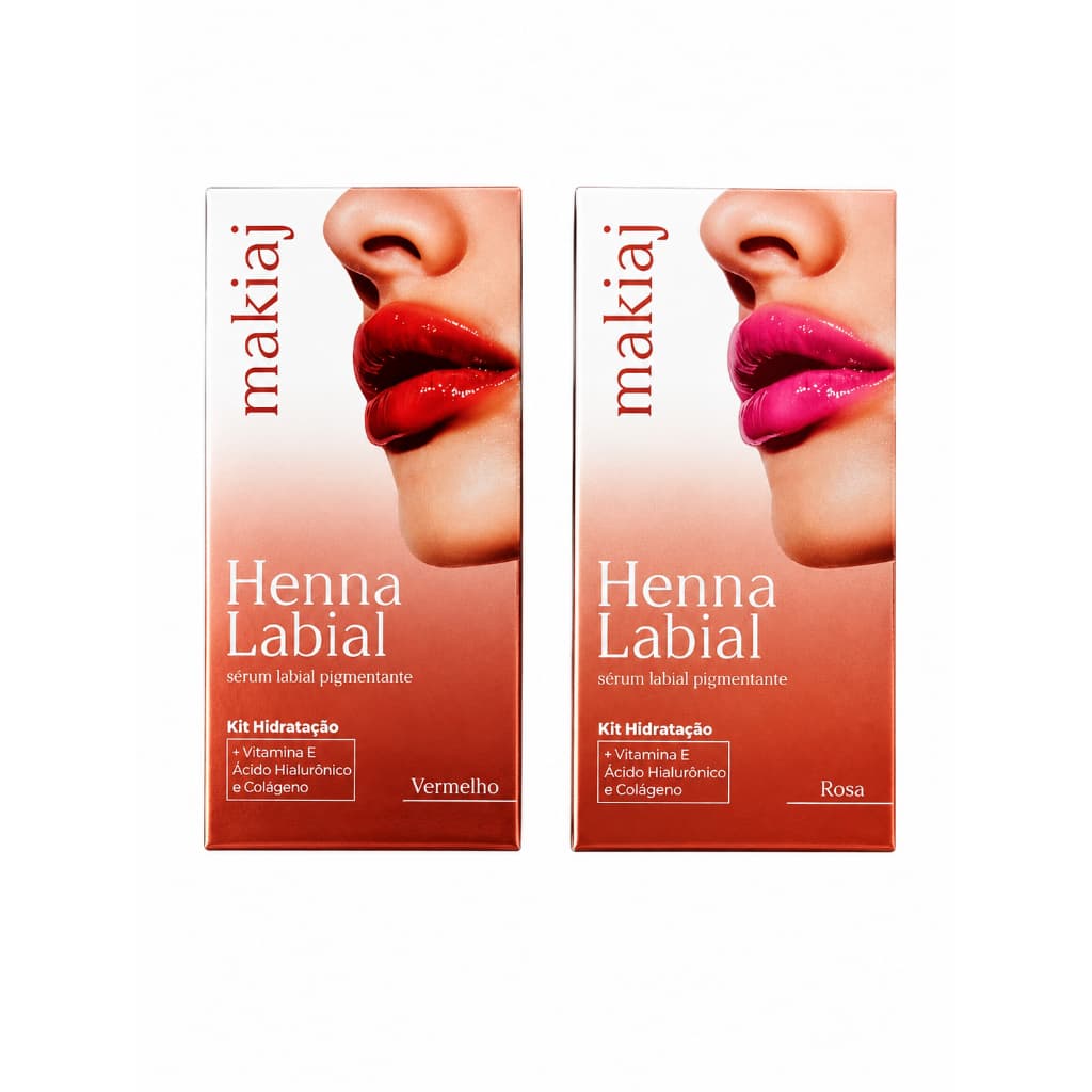 Henna Labial Makiaj com Pigmentação Intensa e Longa Duração 3ml