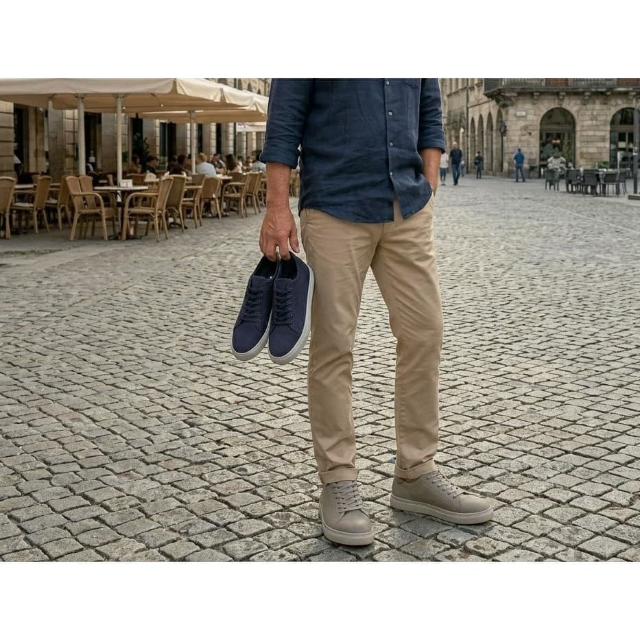 Kit 2 Pares Tênis Masculino Básico Confortável Leve Para Trabalho, Passeio, Lazer e Volta Aulas