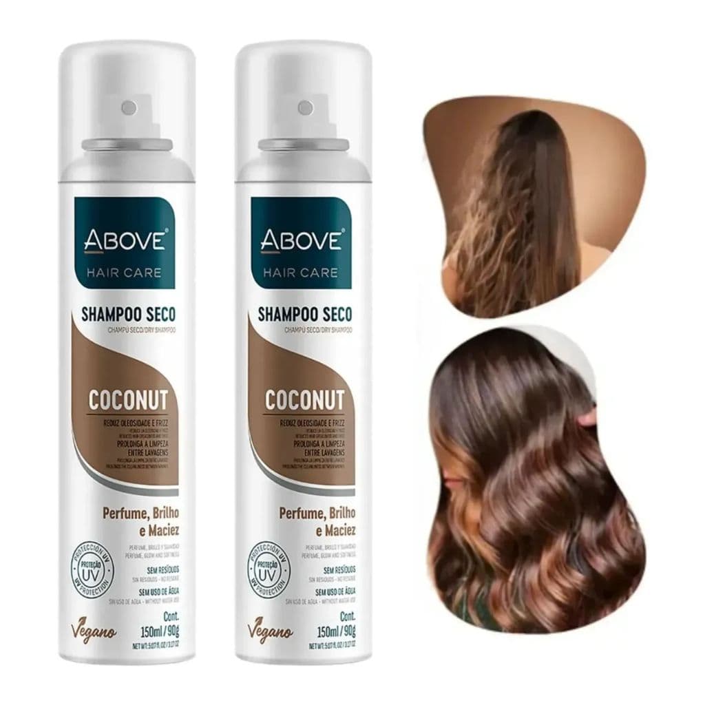 Kit 2 Shampoo A Seco Above Coconut 150ml Brilho Antifrizz