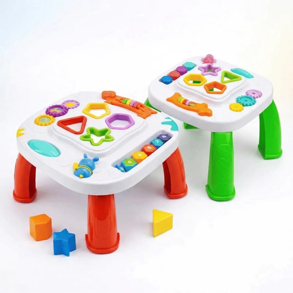 Mesinha Didática Infantil Educativa Sensorial Mesa Divertida Atividades Interativas bebê