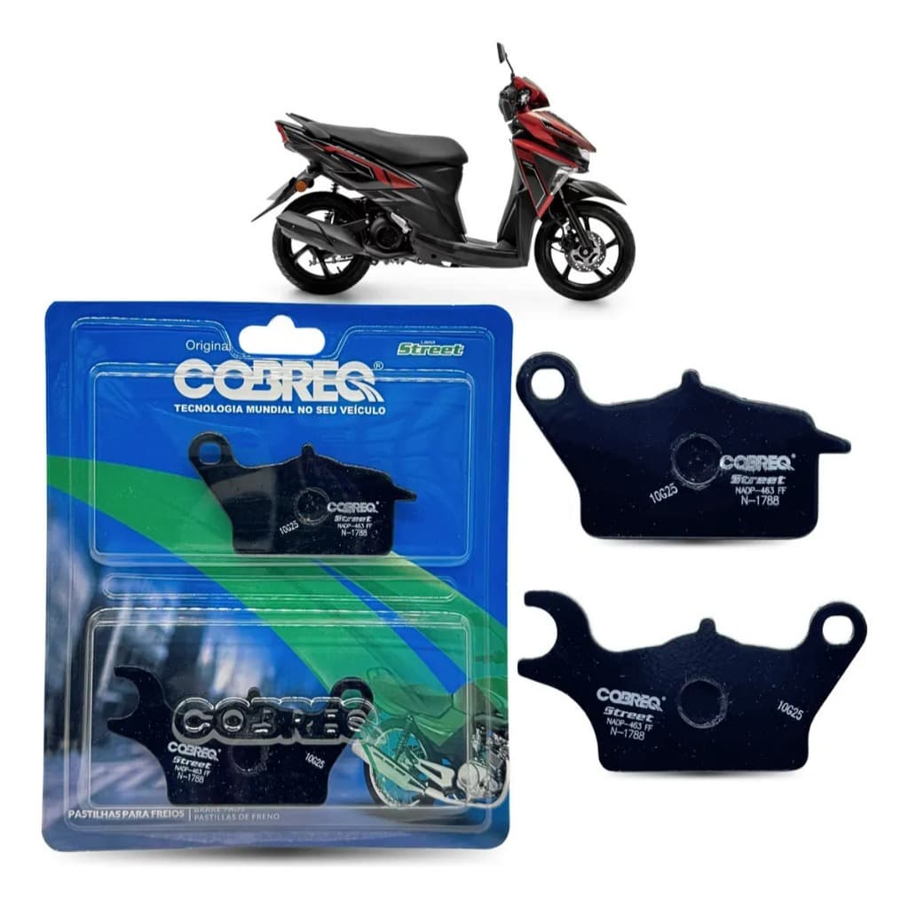 Pastilha de Freio Dianteira Yamaha Neo 125 2016 a 2026 Original Cobreq
