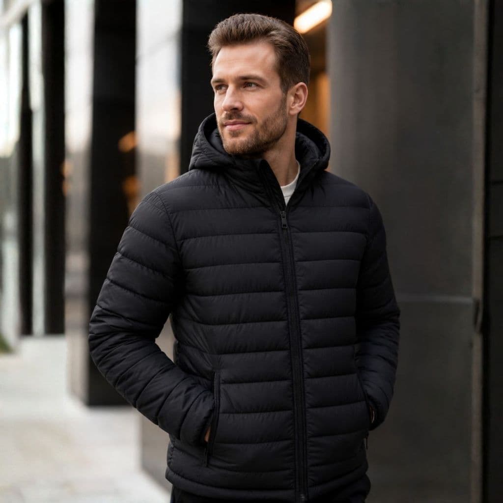 Jaqueta Puffer Bobojaco Impermeável Frio Intenso Blusa Masculina Inverno com Capuz Reforçada