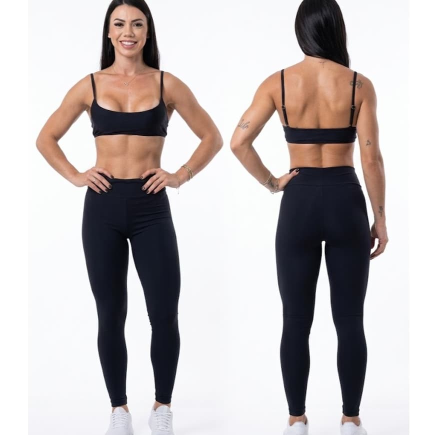 Conjunto de academia feminino em POLIAMIDA PREMIUM (Legging + Top regulagem)