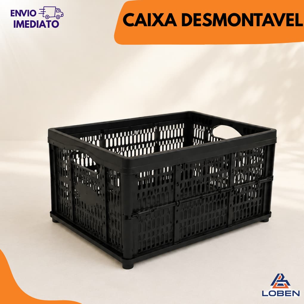 Caixa Organizadora Desmontavel Dobrável Cesto Agrícola  Armario Compras Brinquedos Roupas Mudanças